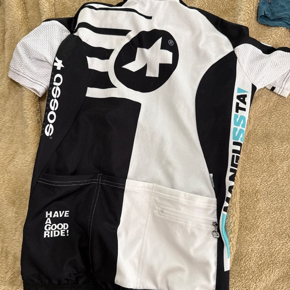Assosnearly new cycling, shirt, jersey, short sleeve men’s, small, black and whi - Picture 4 of 7